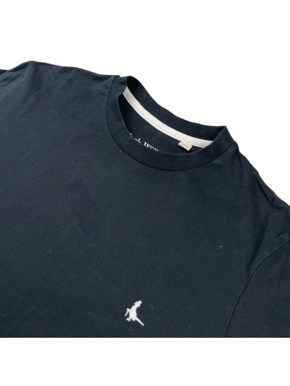 Jack Wills Men's 100% Cotton L/S Classic Fit T-Shirt Black • Small